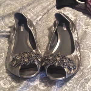 Vera Wang open toed flats